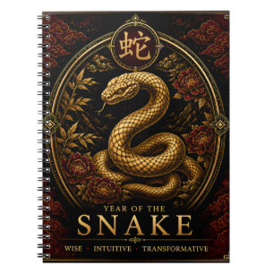 Jaar van de Slang Luxe Chinees Dierenriem Notitieb Notitieboek