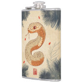 Jaar van de Slang Majestic Cobra Dubbel Geluk Heupfles (Links)