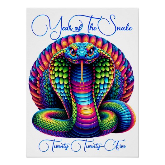 Jaar van de slang perfect poster (Voorkant)