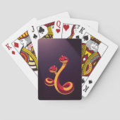 Jaar van de slang pokerkaarten (Achterkant)