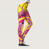 Jaar van de Slang, Rode Bloemen Slang Leggings (Rechts)