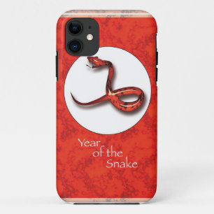 Jaar van de slang, rood, astrologie Case-Mate iPhone case