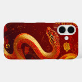Jaar van de Slang Rood & Goud Case-Mate iPhone Case (Achterkant (horizontaal))