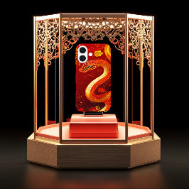 Jaar van de Slang Rood & Goud iPhone 16 Hoesje