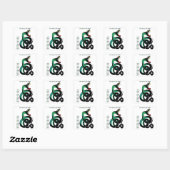 Jaar van de slang vierkante sticker (Vel)
