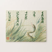 Jaar van de slangenpuzzel legpuzzel (Horizontaal)