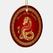 Jaar van de Snake 2013 - Chinees nieuwjaar Keramisch Ornament (Rechts)