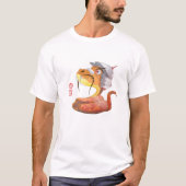 Jaar van de Snake Chinese dierentuin T-shirt (Voorkant)