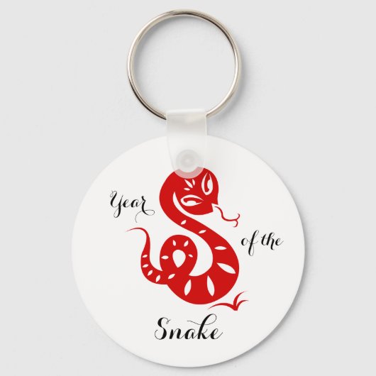 Jaar van de Snake Chinese Horoscope Magnets Sleutelhanger (Voorkant)