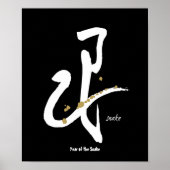 Jaar van de Snake - Chinese Zodiac Poster (Voorkant)