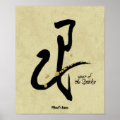 Jaar van de Snake - Chinese Zodiac Poster (Voorkant)