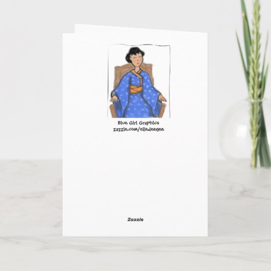 Jaar van de Snake Kaart (Achterkant)