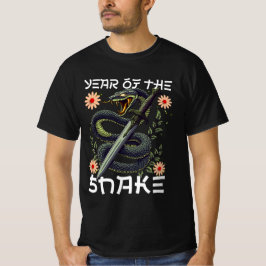 Jaar van de Snake Zodiac Chinees Nieuwjaar T-shirt