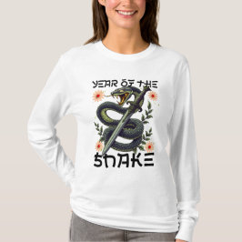 Jaar van de Snake Zodiac Chinees Nieuwjaar T-shirt