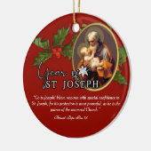 Jaar van de St. Joseph Katholieke Godsdienst Keramisch Ornament (Links)