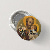 Jaar van de St. Joseph Katholieke Herdenking Ronde Button 3,2 Cm (Voorkant /achterkant)