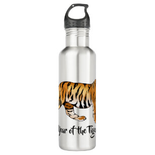 Jaar van de Tiger Animal Water Bottle Waterfles