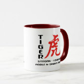 Jaar van de Tiger Chinese astrology Gift Mok (Voorkant rechts)