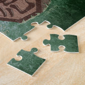 Jaar van de Tiger Chinese Zodiac Art Legpuzzel (Zijkant)