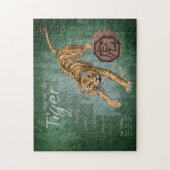 Jaar van de Tiger Chinese Zodiac Art Legpuzzel (Verticaal)