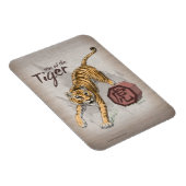 Jaar van de Tiger Chinese Zodiac Art Magneet (Rechterzijde)