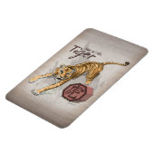 Jaar van de Tiger Chinese Zodiac Art Magneet (Linkerzijde)