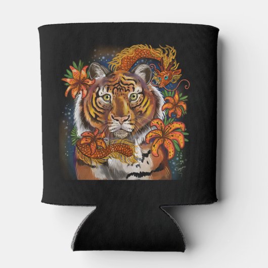 Jaar van de Tiger Chinese Zodiac Blikjeskoeler (Achterkant)