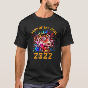 Jaar van de Tiger Horoscope Art Happy Chinese New T-shirt