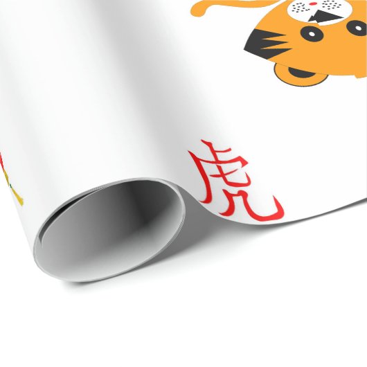 Jaar van de Tijger 2022 Cadeaupapier (Rol Hoek)