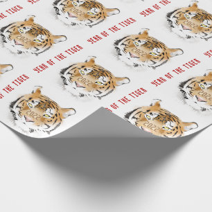 Jaar van de Tijger 2022 Chinees Nieuwjaar Zodiac D Cadeaupapier