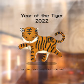 Jaar van de tijger 2022: Dierenbescherming in de d Raamsticker (Vel 2)