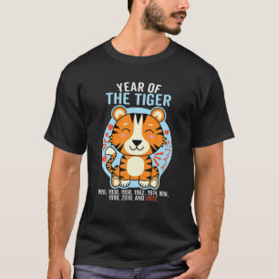 Jaar van de Tijger 2022 Gelukkig nieuwjaar T-shirt