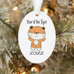 Jaar van de Tijger 2022 Ornament