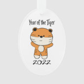 Jaar van de Tijger 2022 Ornament (voorkant)