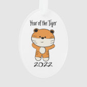 Jaar van de Tijger 2022 Ornament (achterkant)