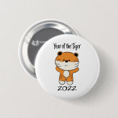 Jaar van de Tijger 2022 Ronde Button 5,7 Cm (Voorkant /achterkant)
