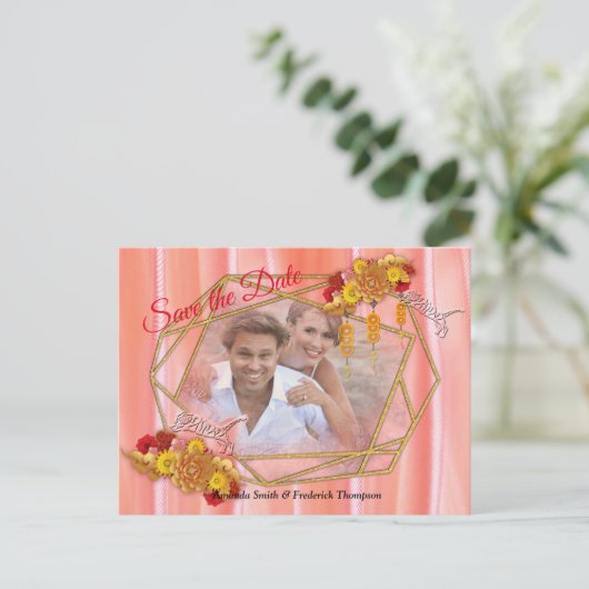 Jaar van de tijger aankondigingskaart (Staand voorkant)