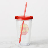 Jaar van de tijger acryl drinkbeker (Achterkant)
