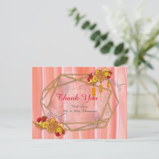 Jaar van de tijger briefkaart (Staand voorkant)