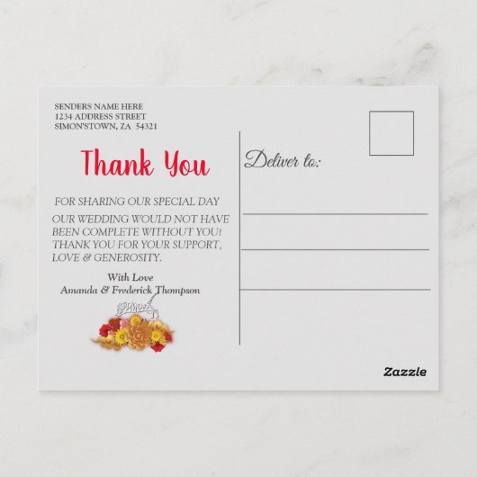 Jaar van de tijger briefkaart (Achterkant)