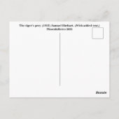 Jaar van de Tijger Briefkaart (Achterkant)