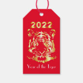 Jaar van de tijger cadeaulabel (Voorkant)