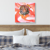 Jaar van de tijger canvas afdruk (Insitu (Slaapkamer))