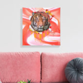 Jaar van de tijger canvas afdruk (Insitu (Woonkamer))