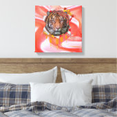 Jaar van de tijger canvas afdruk (Insitu (Slaapkamer))