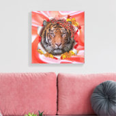 Jaar van de tijger canvas afdruk (Insitu (Woonkamer))