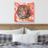 Jaar van de tijger canvas afdruk (Insitu (Slaapkamer))
