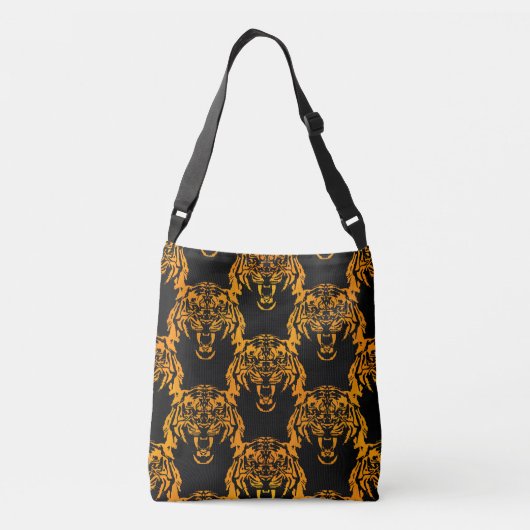 Jaar van de tijger crossbody tas (Achterkant)