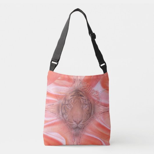 Jaar van de tijger crossbody tas (Voorkant)