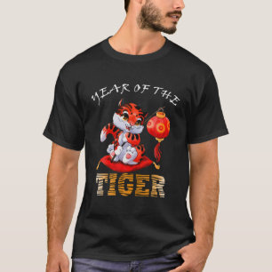 Jaar van de tijger, de gier en de grappige tijger t-shirt